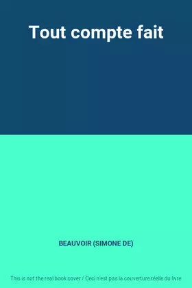 Couverture du produit · Tout compte fait