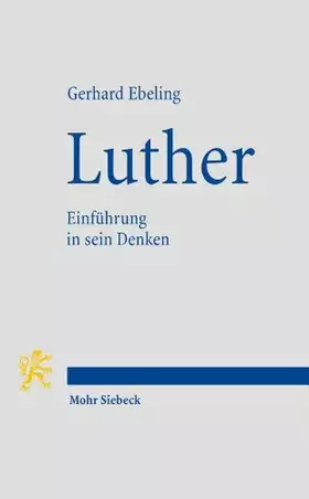 Couverture du produit · Luther: Einführung in sein Denken