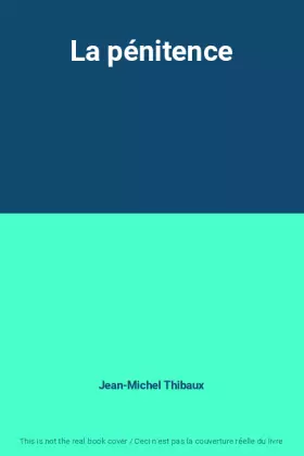 Couverture du produit · La pénitence