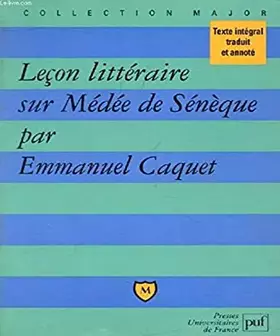 Couverture du produit · Leçon littéraire sur "Médée" de Sénèque