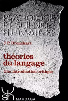 Couverture du produit · THEORIES DU LANGAGE 70