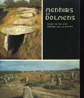 Couverture du produit · MENHIRS ET DOLMENS MONUMENTS MEGALITHIQUES DE BRETAGNE.