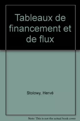 Couverture du produit · Les Tableaux de financement et de flux