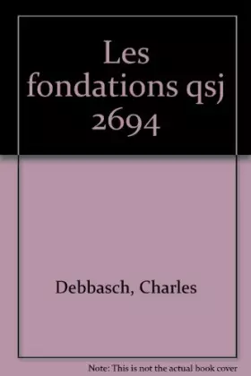 Couverture du produit · Les fondations