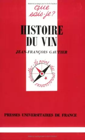 Couverture du produit · Histoire du Vin
