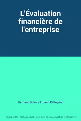 Couverture du produit · L'Évaluation financière de l'entreprise