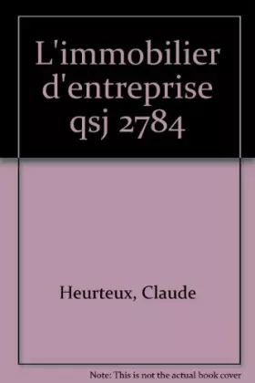 Couverture du produit · L'immobilier d'entreprise