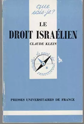 Couverture du produit · Le Droit israélien