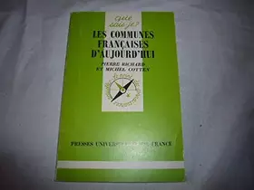 Couverture du produit · Les communes françaises d'aujourd'hui