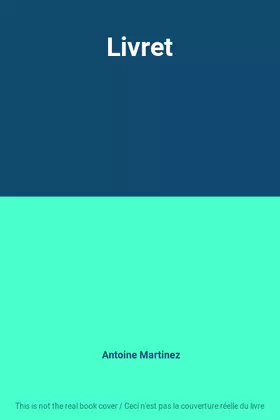 Couverture du produit · Livret