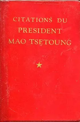 Couverture du produit · Citations du président mao tsetoung.
