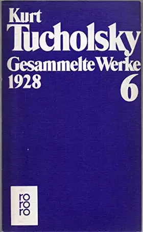 Couverture du produit · Gesammelte Werke VI. 1928