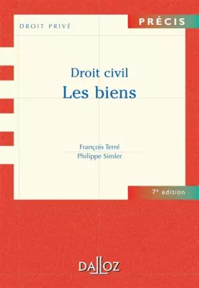 Couverture du produit · Droit civil : Les biens