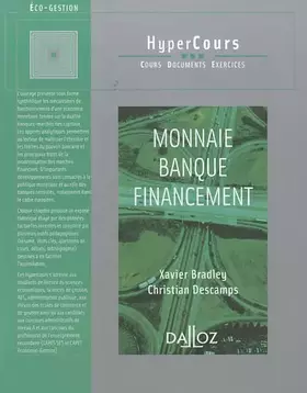 Couverture du produit · Monnaie Banque Financement - 1ère éd.: HyperCours
