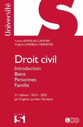Couverture du produit · Droit civil: Introduction, biens, personnes, famille