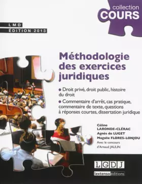 Couverture du produit · Méthodologie des exercices juridiques : 5 exercices, 3 disciplines