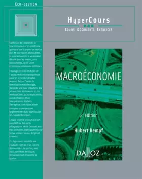 Couverture du produit · Macroéconomie
