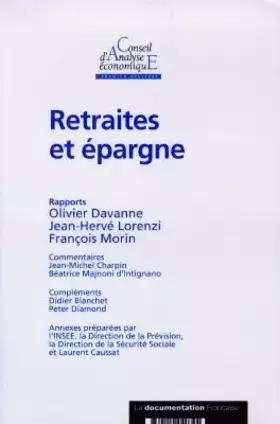 Couverture du produit · Retraites et épargne