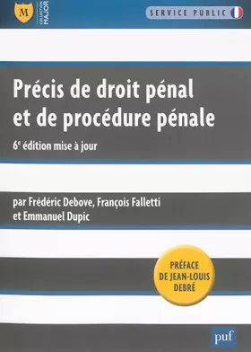 Couverture du produit · Précis de droit pénal et de procédure pénale