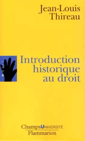 Couverture du produit · Introduction historique au droit