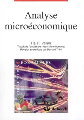 Couverture du produit · Analyse microéconomique