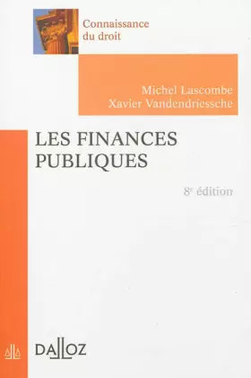 Couverture du produit · Les finances publiques - 8e éd.: Connaissance du droit
