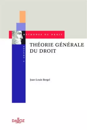 Couverture du produit · Théorie générale du droit - 5e ed.: Méthodes du droit