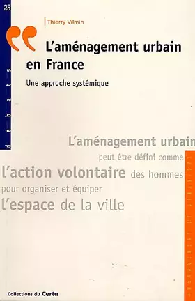 Couverture du produit · Débat, numéro 25 : aménagement et urbanisme. L'aménagement urbain en France une approche systémique
