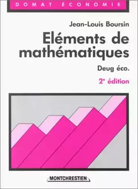 Couverture du produit · Eléments de mathématiques, 2e édition, tome 1