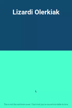 Couverture du produit · Lizardi Olerkiak
