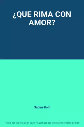 Couverture du produit · ¿QUE RIMA CON AMOR?