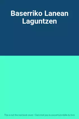 Couverture du produit · Baserriko Lanean Laguntzen