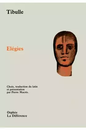 Couverture du produit · Élégies