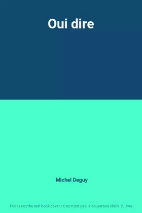 Couverture du produit · Oui dire