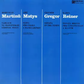 Couverture du produit · Variace Na Slovenskou Lidovou Píseň  Variation On A Slovak Folk Song / Suita Pro Violu A Basklarinet  Suite For Viola And Bass 