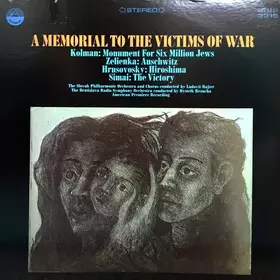 Couverture du produit · A Memorial To The Victims Of War