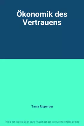 Couverture du produit · Ökonomik des Vertrauens