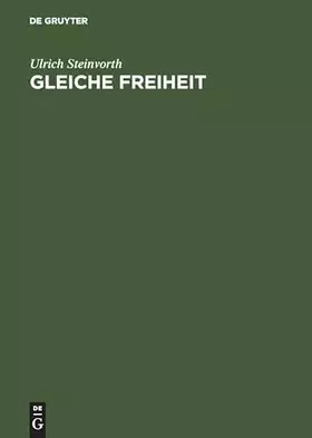 Couverture du produit · Gleiche Freiheit: Politische Philosophie und Verteilungsgerechtigkeit