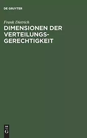 Couverture du produit · Dimensionen der Verteilungsgerechtigkeit: Diss.