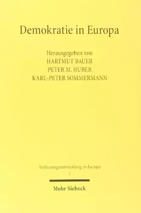 Couverture du produit · Demokratie in Europa: Beitr. d. Forschungssymposions am Forschungsinst. f. öffentl. Verwaltung bei d. Dtsch. Hochschule f. Verw