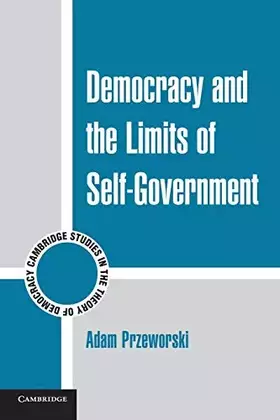 Couverture du produit · Democracy and the Limits of Self-Government