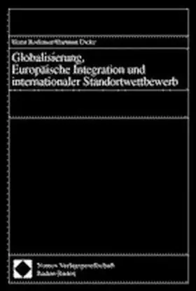 Couverture du produit · Globalisierung, Europäische Integration und internationaler Standortwettbewerb