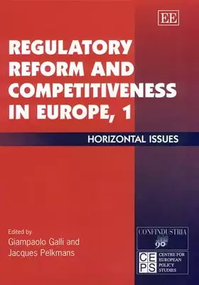Couverture du produit · Regulatory Reform and Competitiveness in Europe, 1: Horizontal Issues
