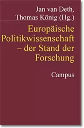 Couverture du produit · Europäische Politikwissenschaft: Ein Blick in die Werkstatt (Mannheimer Jahrbuch für Europäische Sozialforschung)