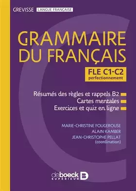 Couverture du produit · Grevisse FLE C1-C2 grammaire du français: Perfectionnement