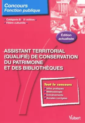 Couverture du produit · N67 Assist. Territorial (Qual.) de Conservation du Patrimoine Bibliotheque, cat. B