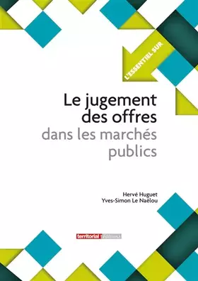 Couverture du produit · Le jugement des offres dans les marchés publics