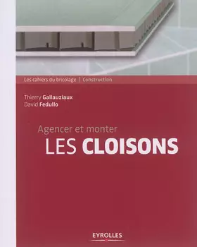 Couverture du produit · Agencer et monter les cloisons
