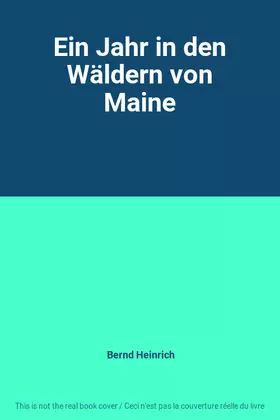 Couverture du produit · Ein Jahr in den Wäldern von Maine