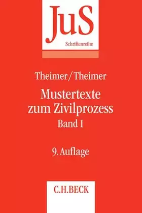 Couverture du produit · Mustertexte zum Zivilprozess Band I: Erkenntnisverfahren erster Instanz